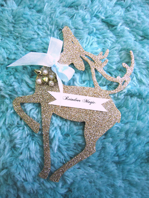 gorgeous glittery reindeer ~